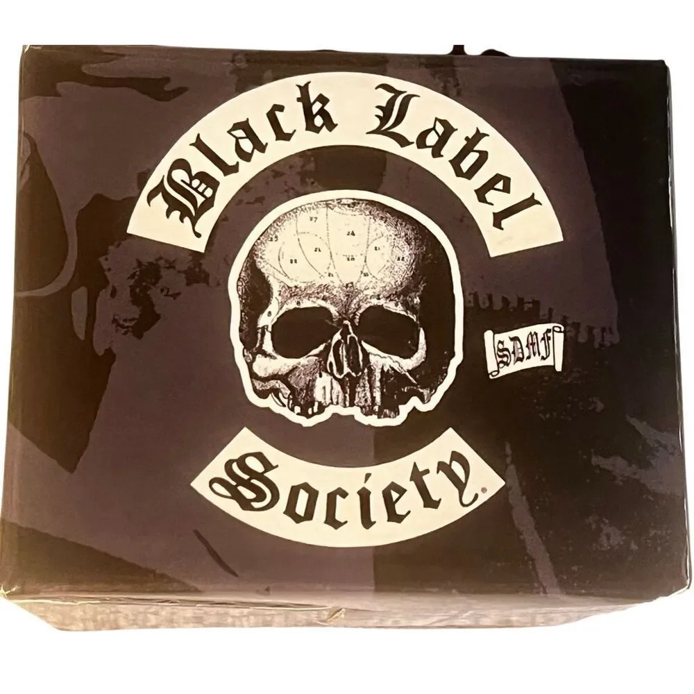 BLACK LABEL SOCIETY BLS FOUR SHOT GLASSES 2 -SKULL LOGO 2 -DEATH BEFORE DISHONOR